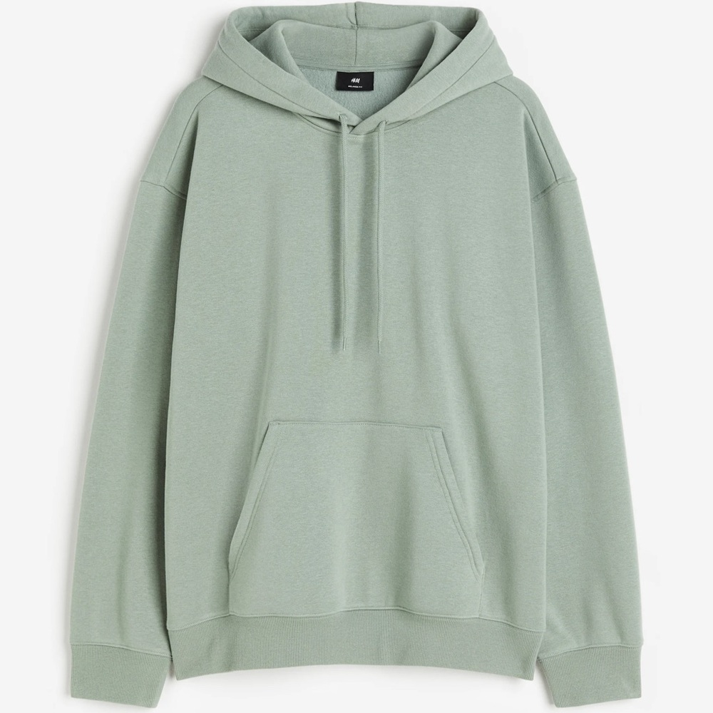 H&M Relaxed Fit Mint Green Hoodie Men’s